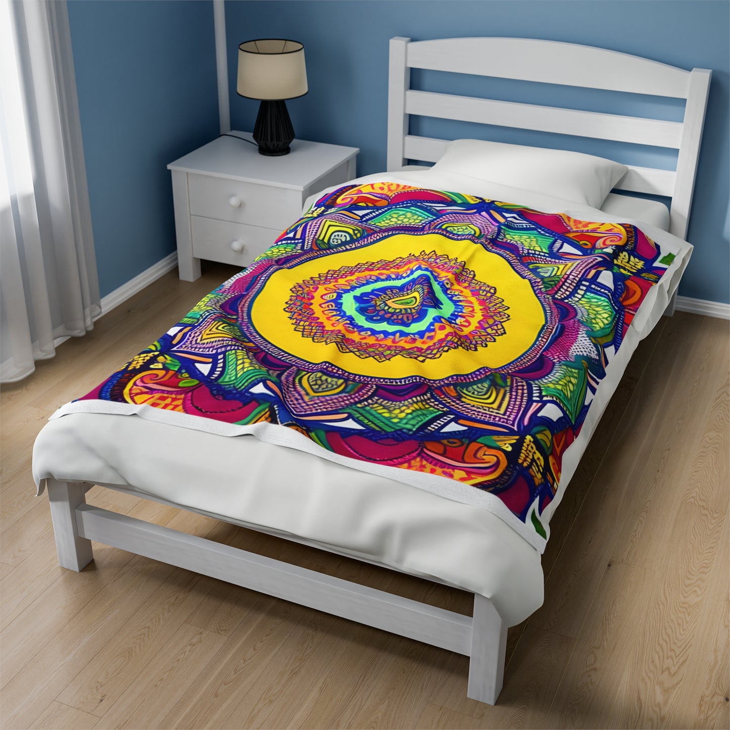 Mandala Velveteen Plush Blanket 50 x 60