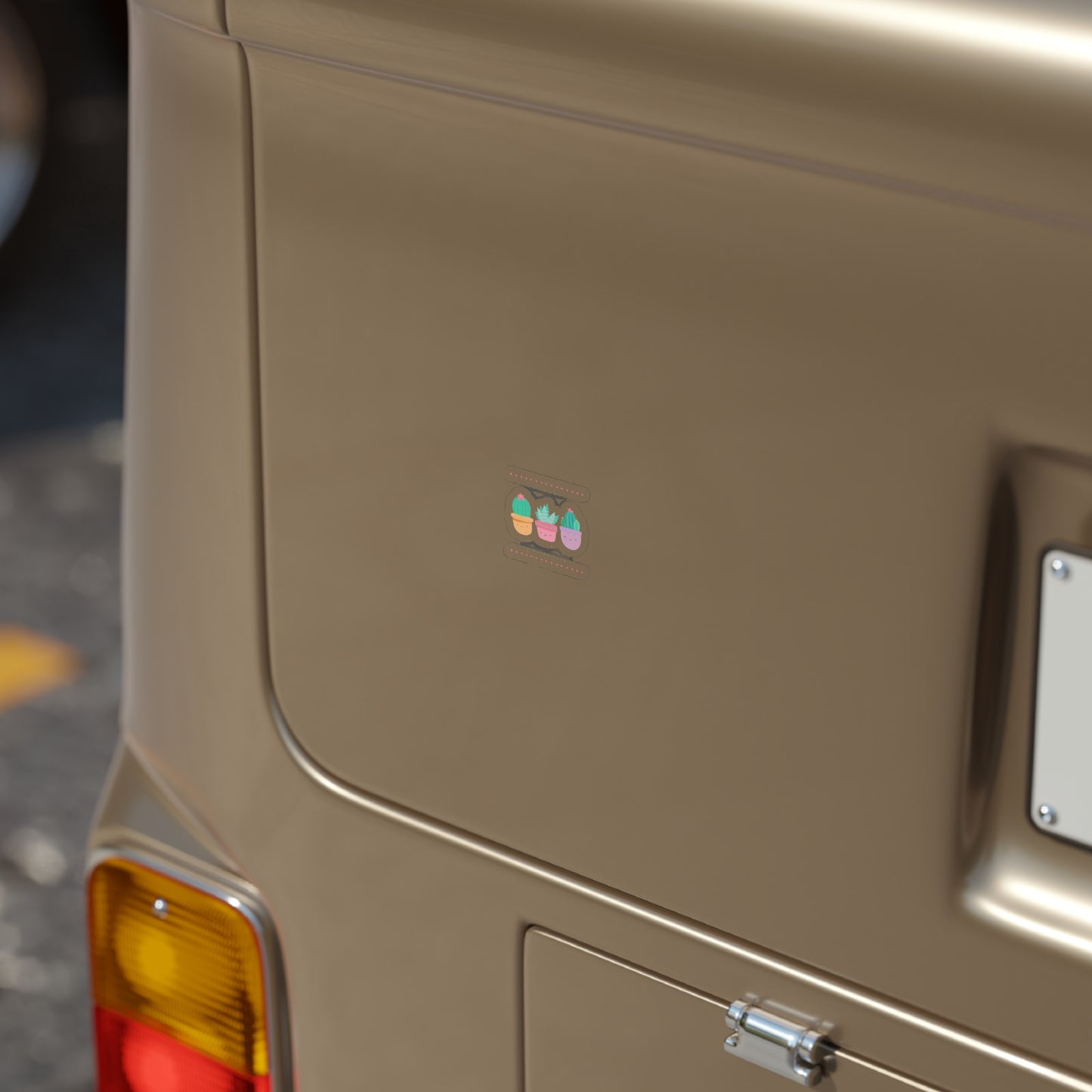 "What the fucculent" Transparent Outdoor Stickers, Die-Cut, 1pcs