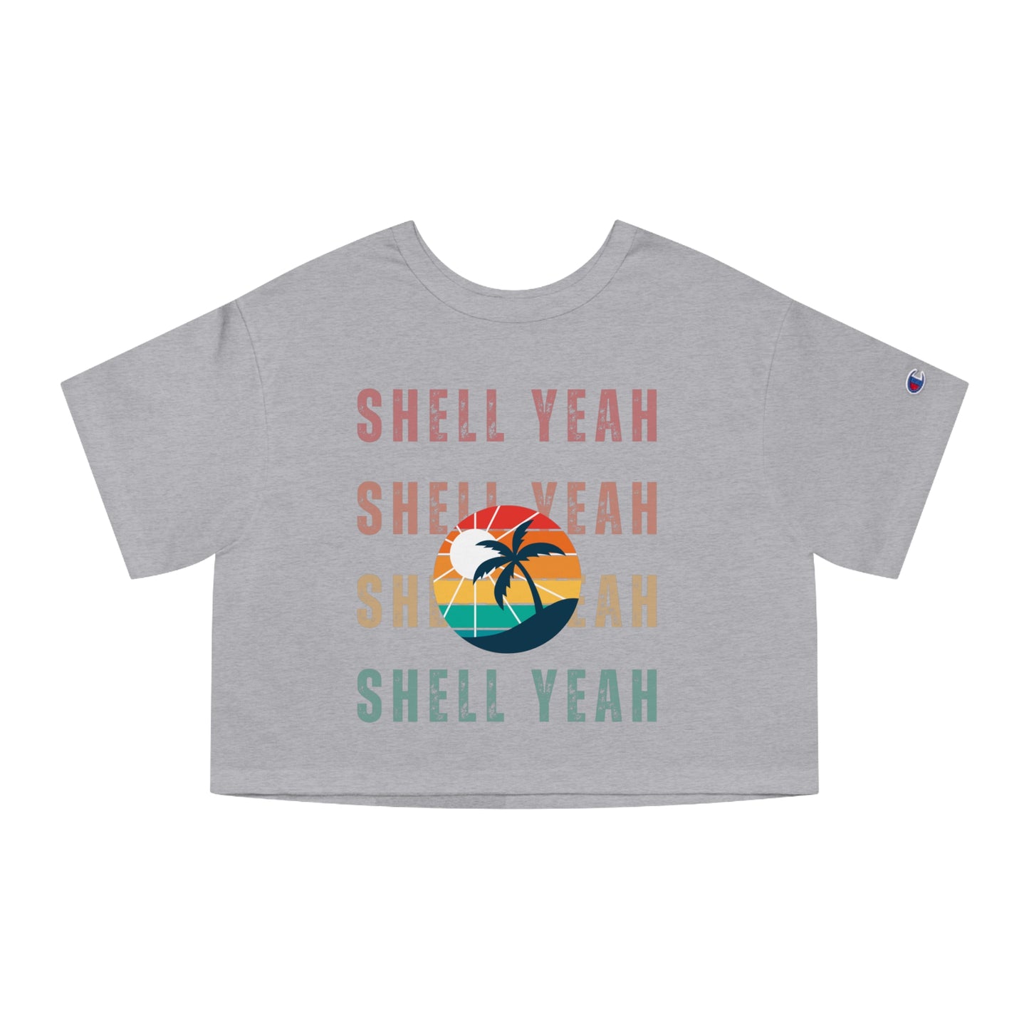 "Shell Yeah" Champion Women's Heritage Cropped T-Shirt