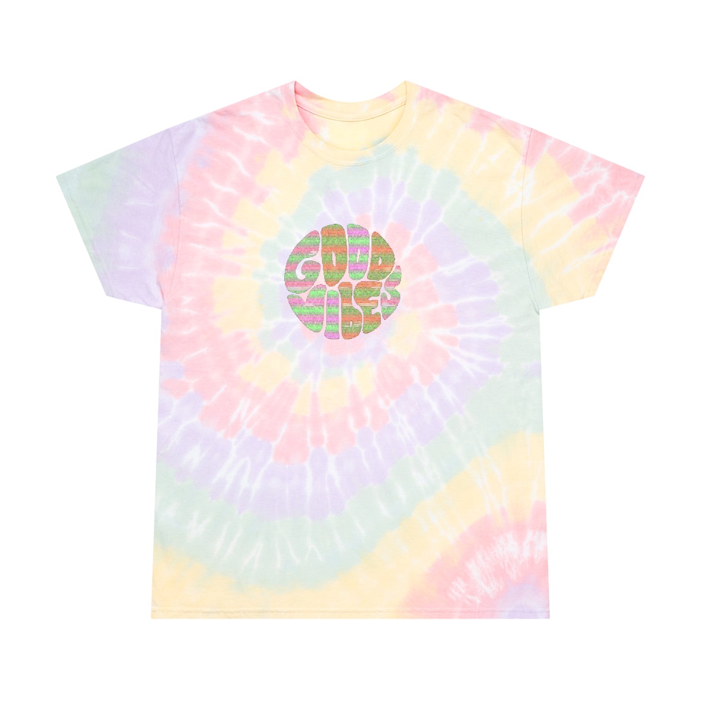"Good Vibes" Tie-Dye Tee, Spiral