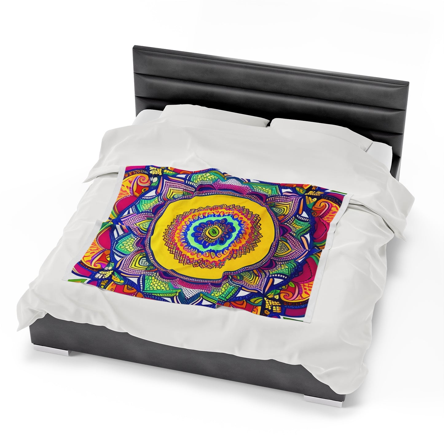 Mandala Velveteen Plush Blanket 50 x 60