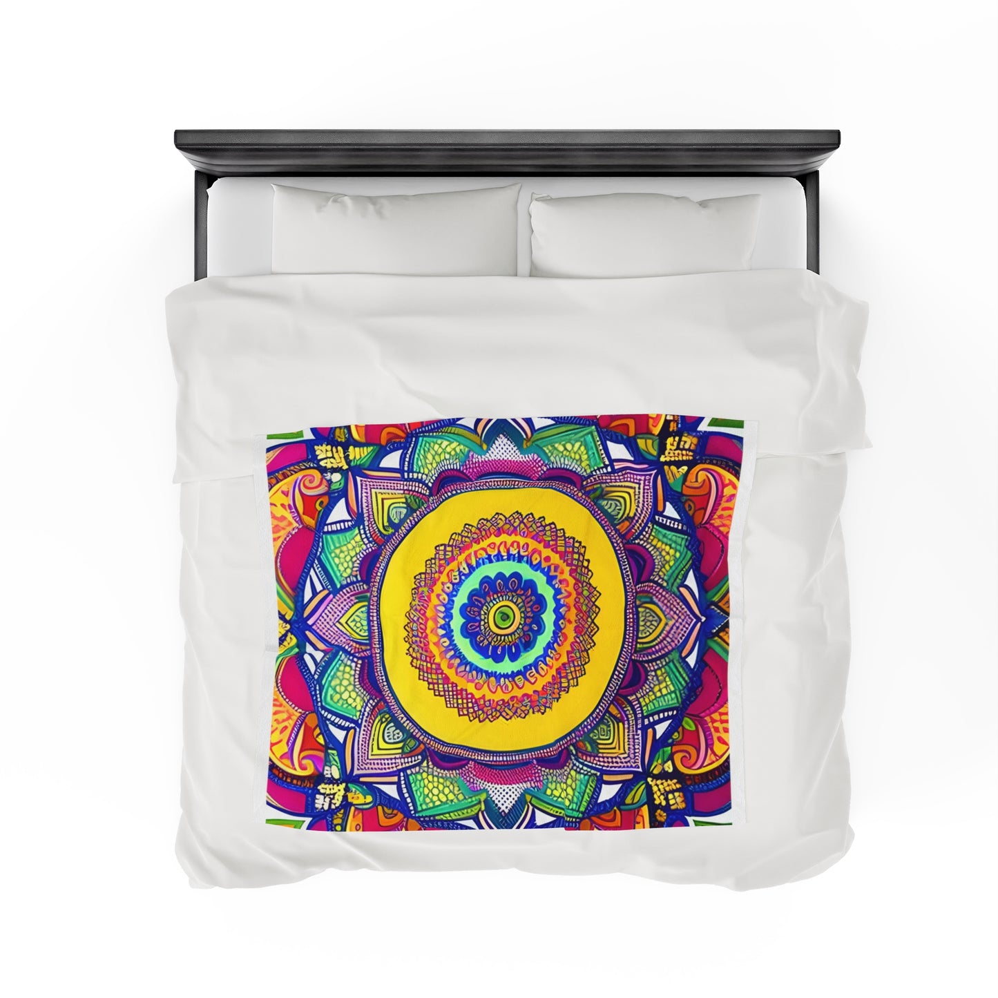Mandala Velveteen Plush Blanket 50 x 60
