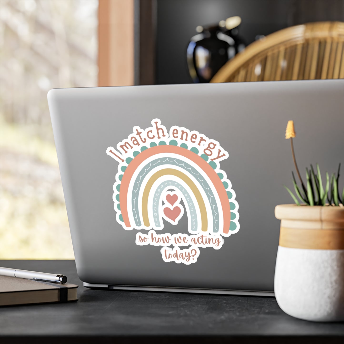 "I match energy" Kiss-Cut Vinyl Decals