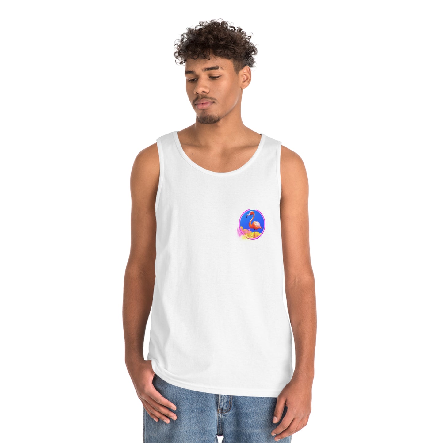 "Good Vibes" Unisex Heavy Cotton Tank Top