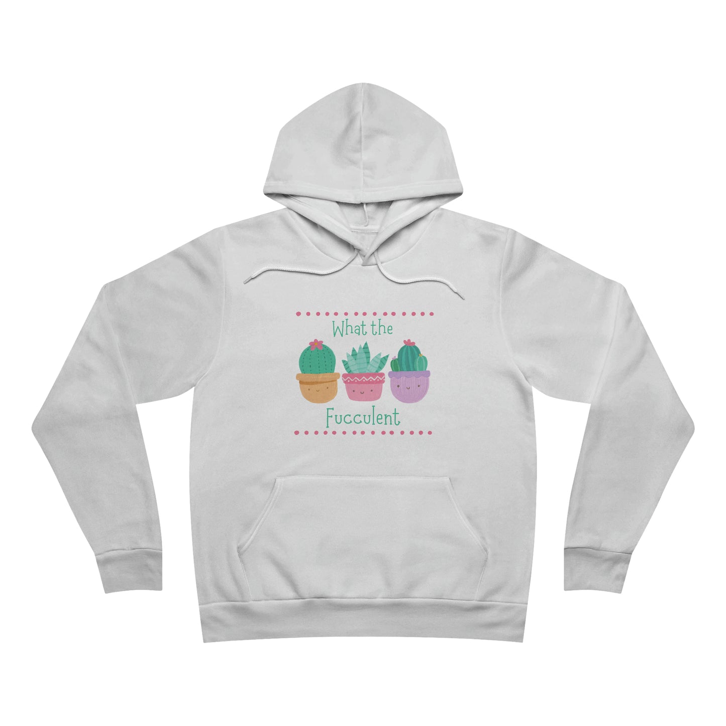 "What the fucculent" Unisex Sponge Fleece Pullover Hoodie