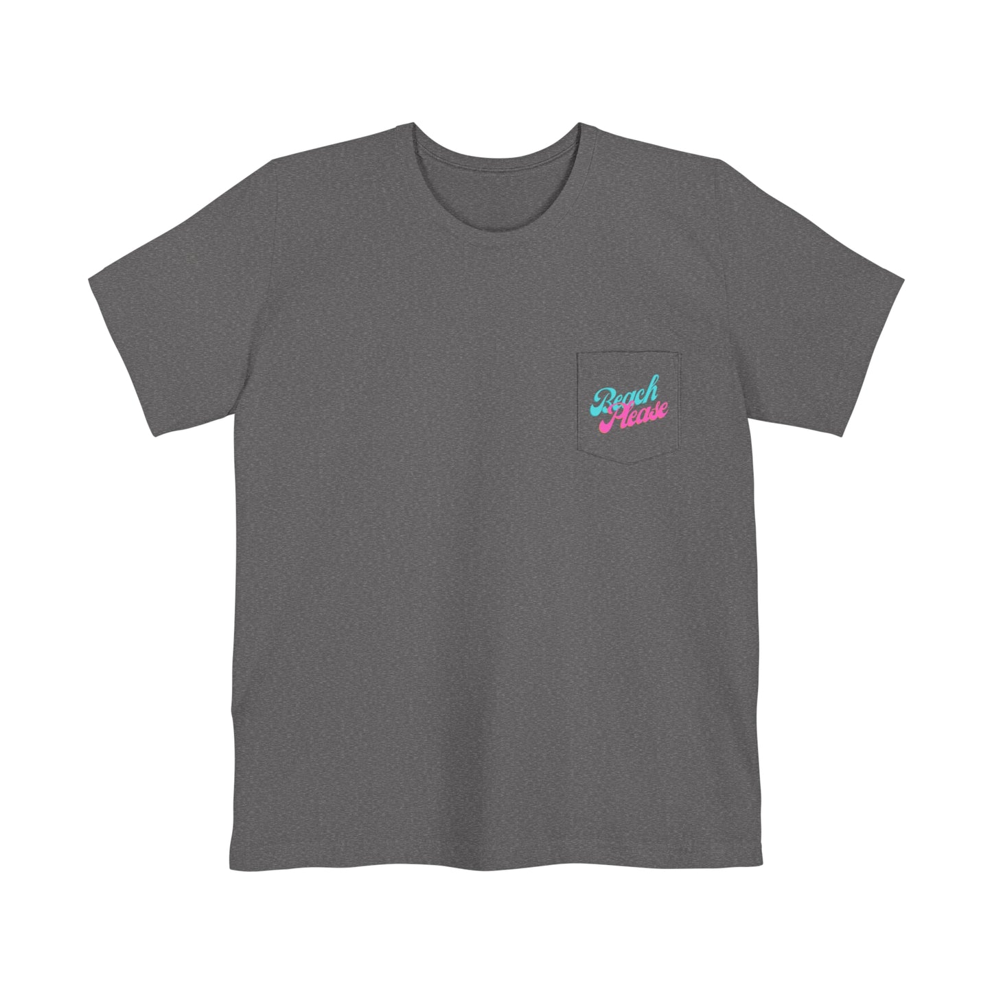"Beach Please" Flamingo Unisex Pocket Tee