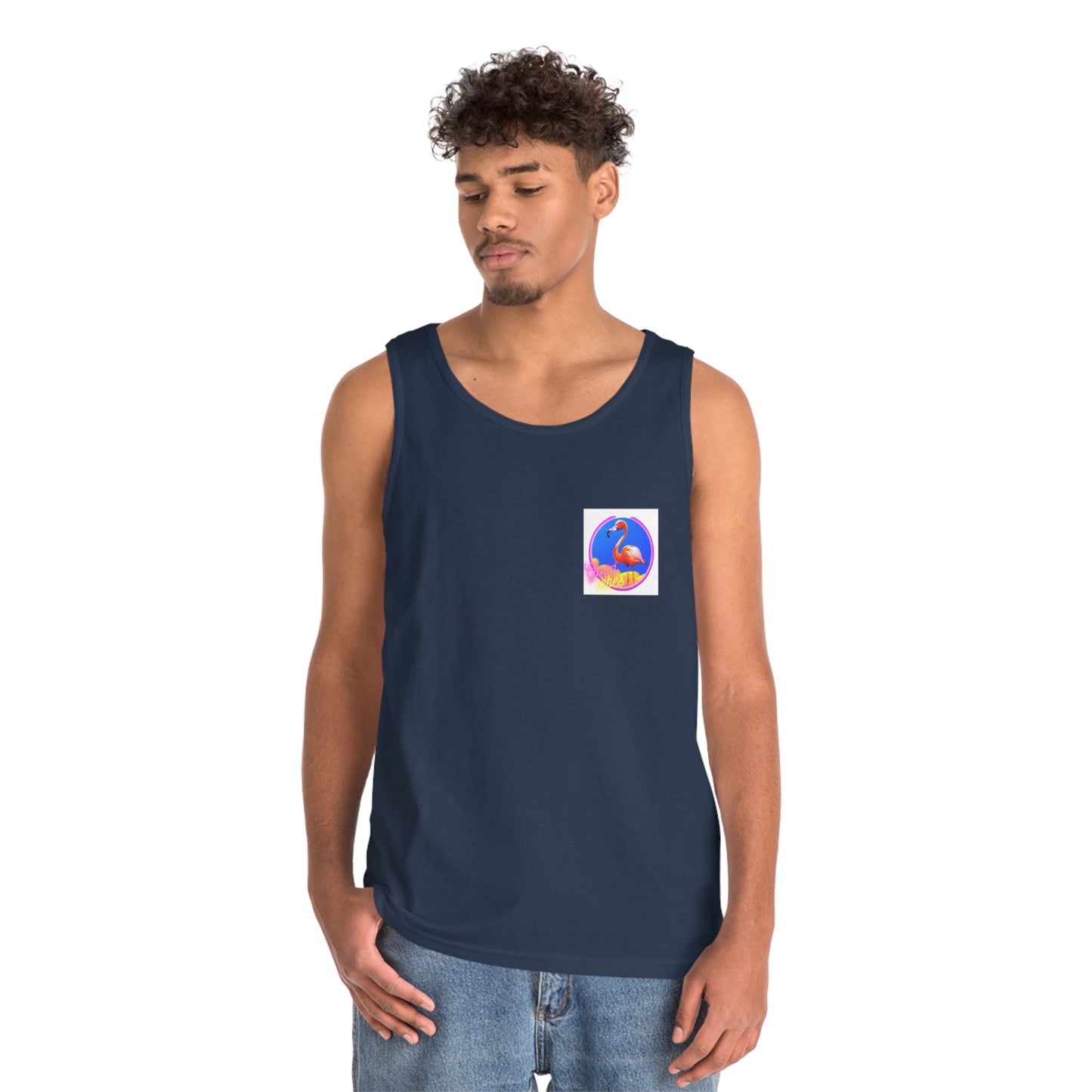 "Good Vibes" Unisex Heavy Cotton Tank Top