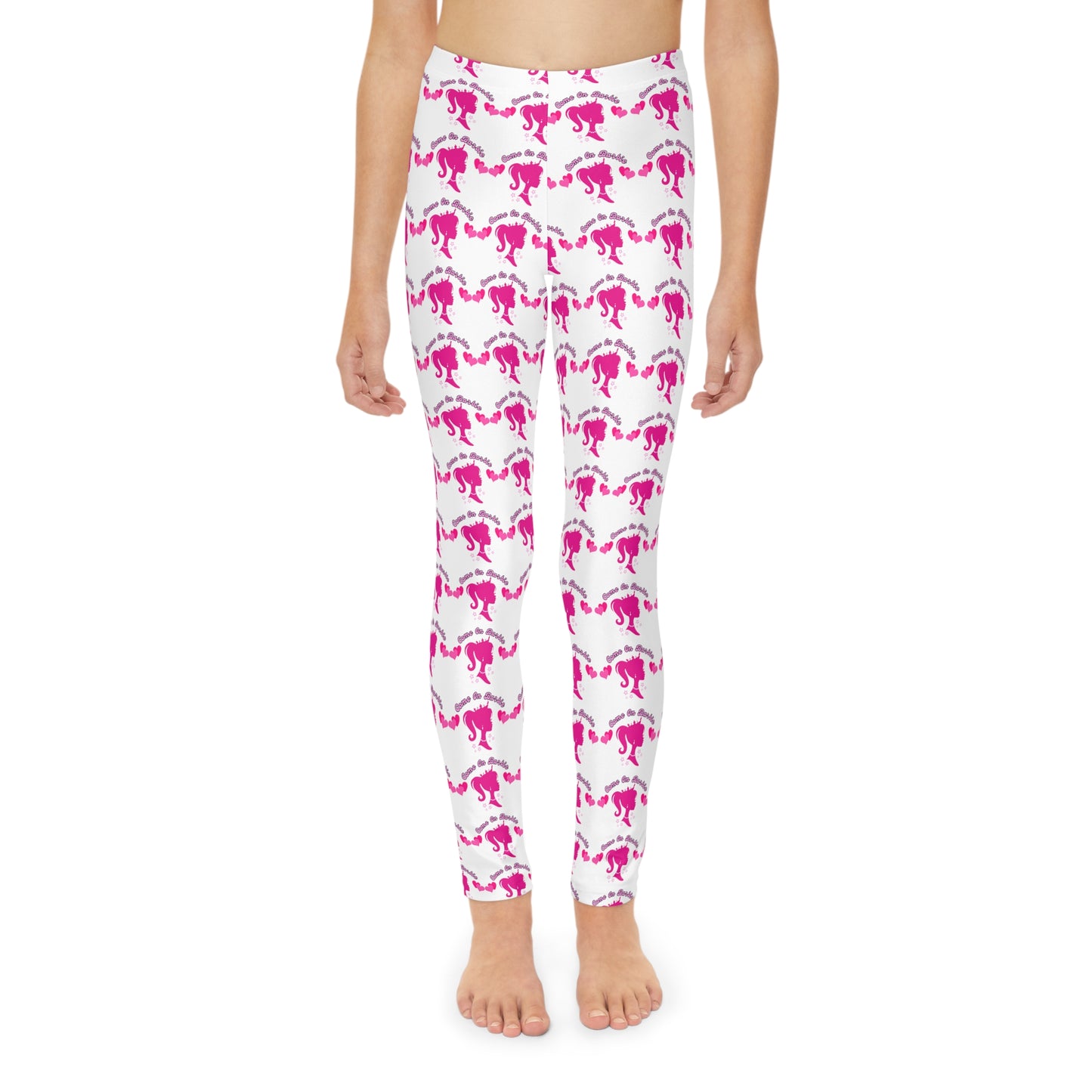 "Barbie" Youth Full-Length Leggings (AOP)