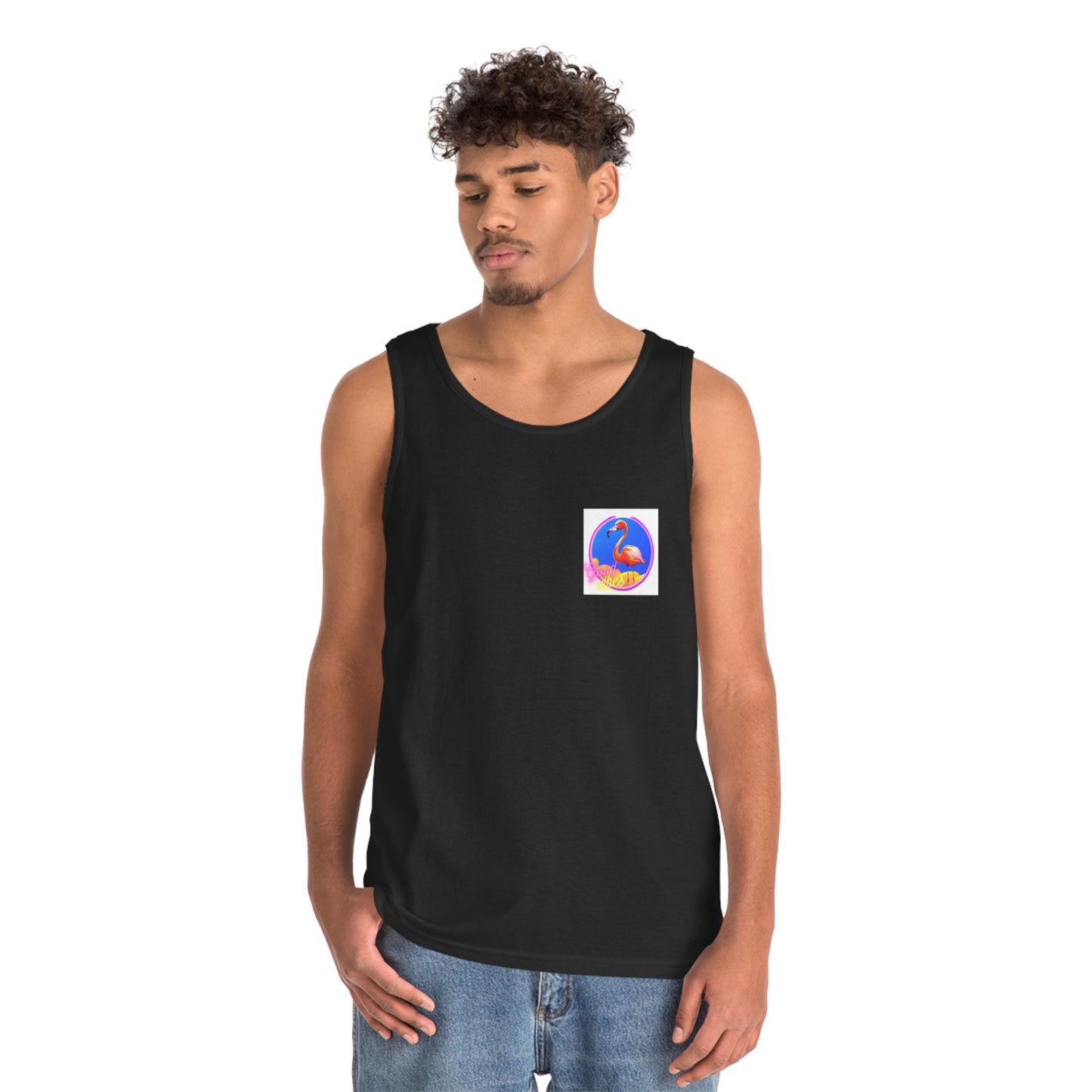 "Good Vibes" Unisex Heavy Cotton Tank Top