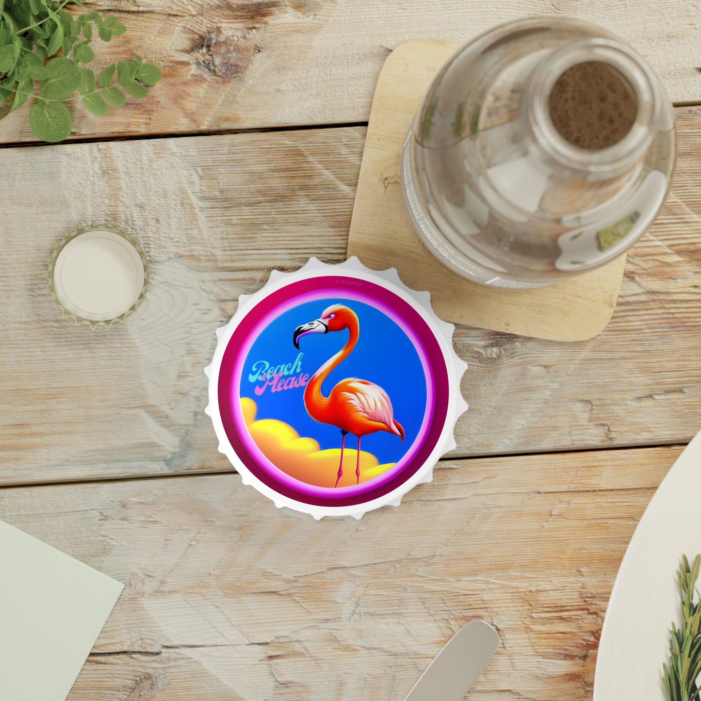 "Beach Please" Bottle Opener