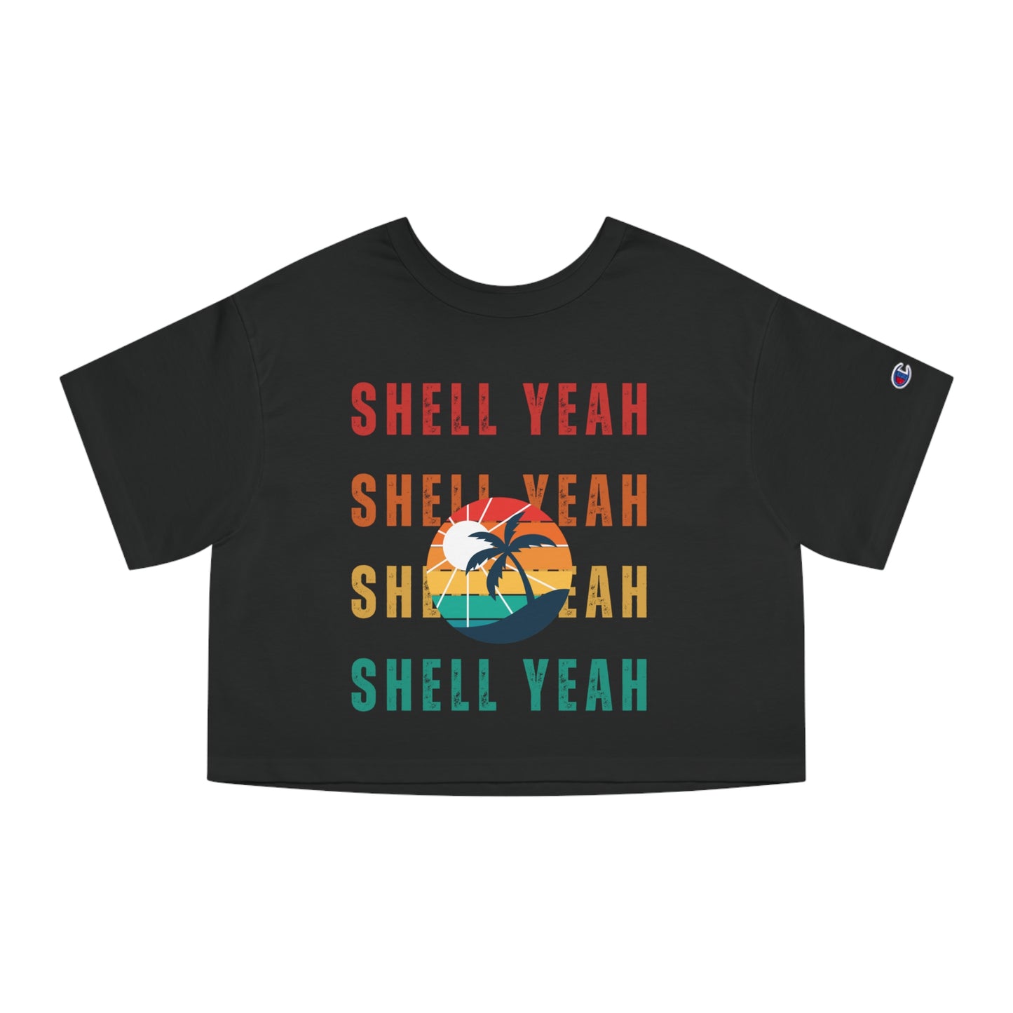 "Shell Yeah" Champion Women's Heritage Cropped T-Shirt