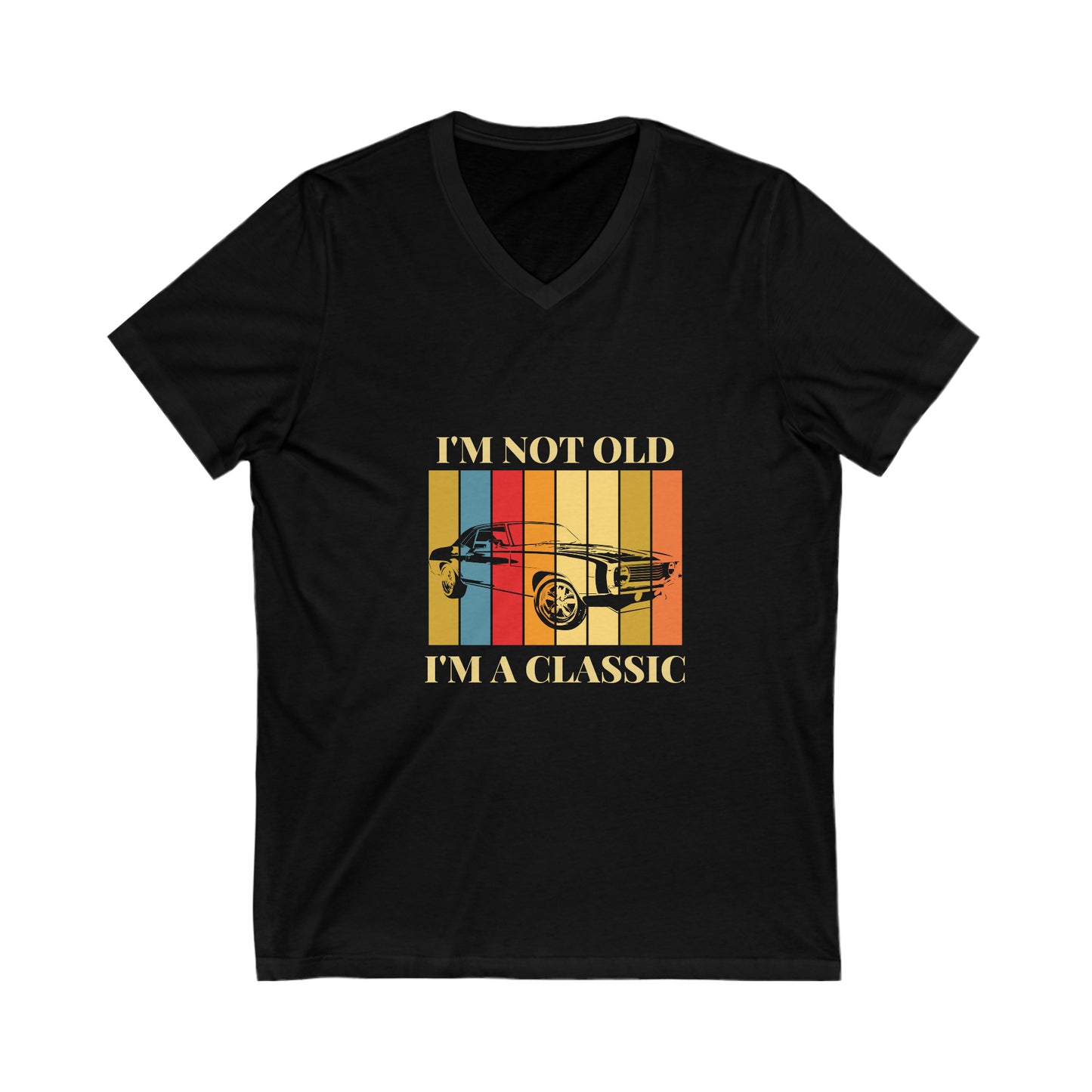 "I'm a classic" Unisex Jersey Short Sleeve V-Neck Tee