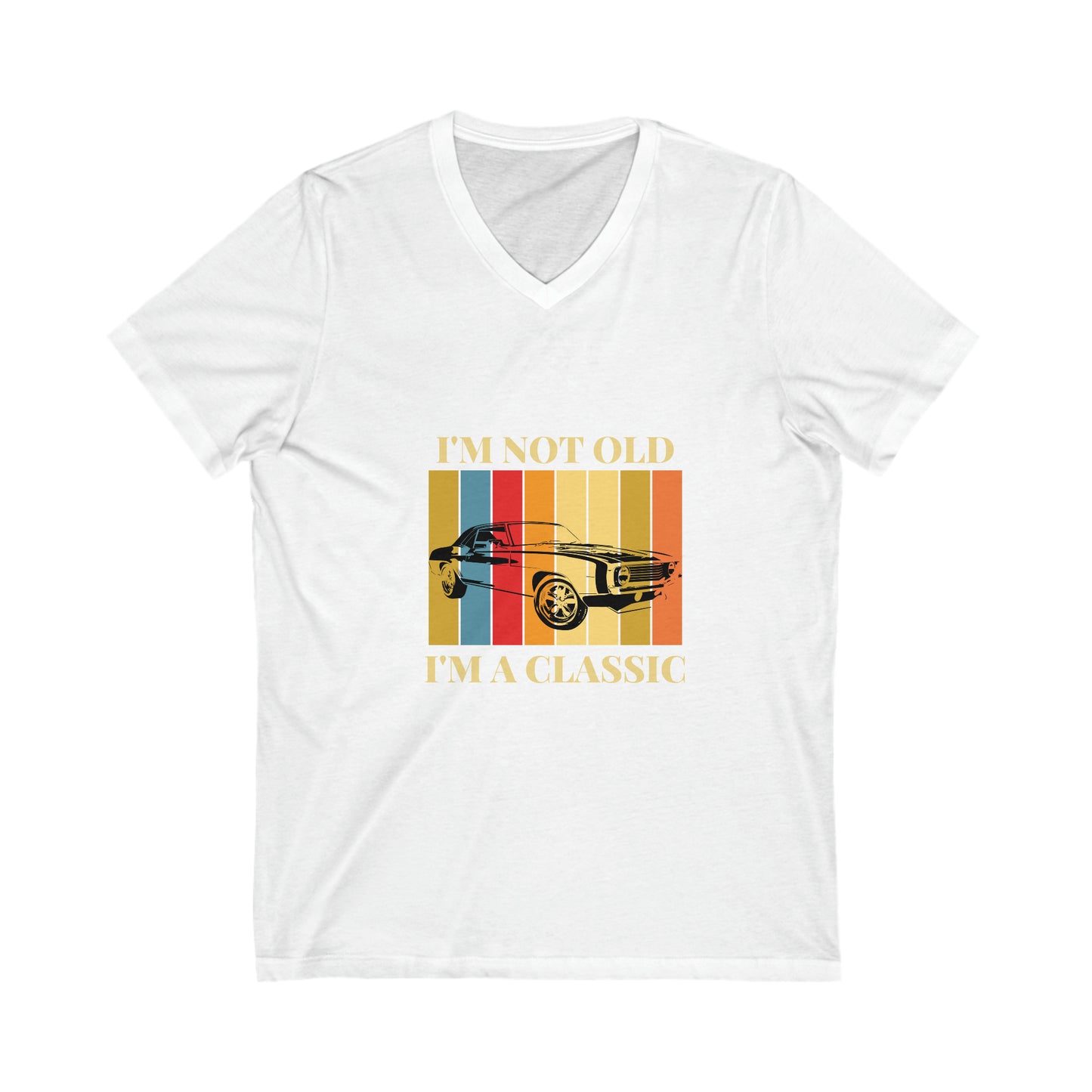 "I'm a classic" Unisex Jersey Short Sleeve V-Neck Tee