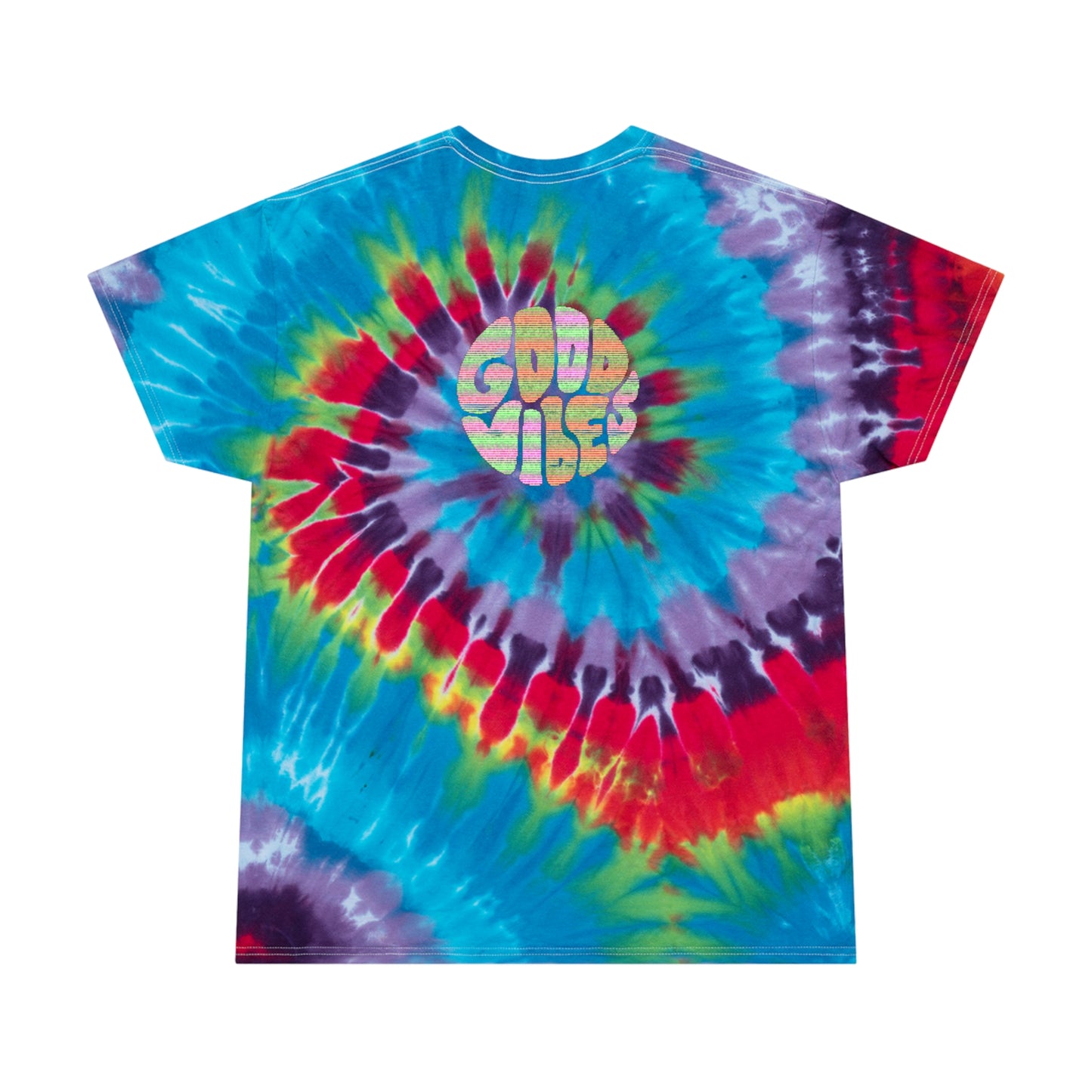 :Good Vibes" Tie-Dye Tee, Spiral