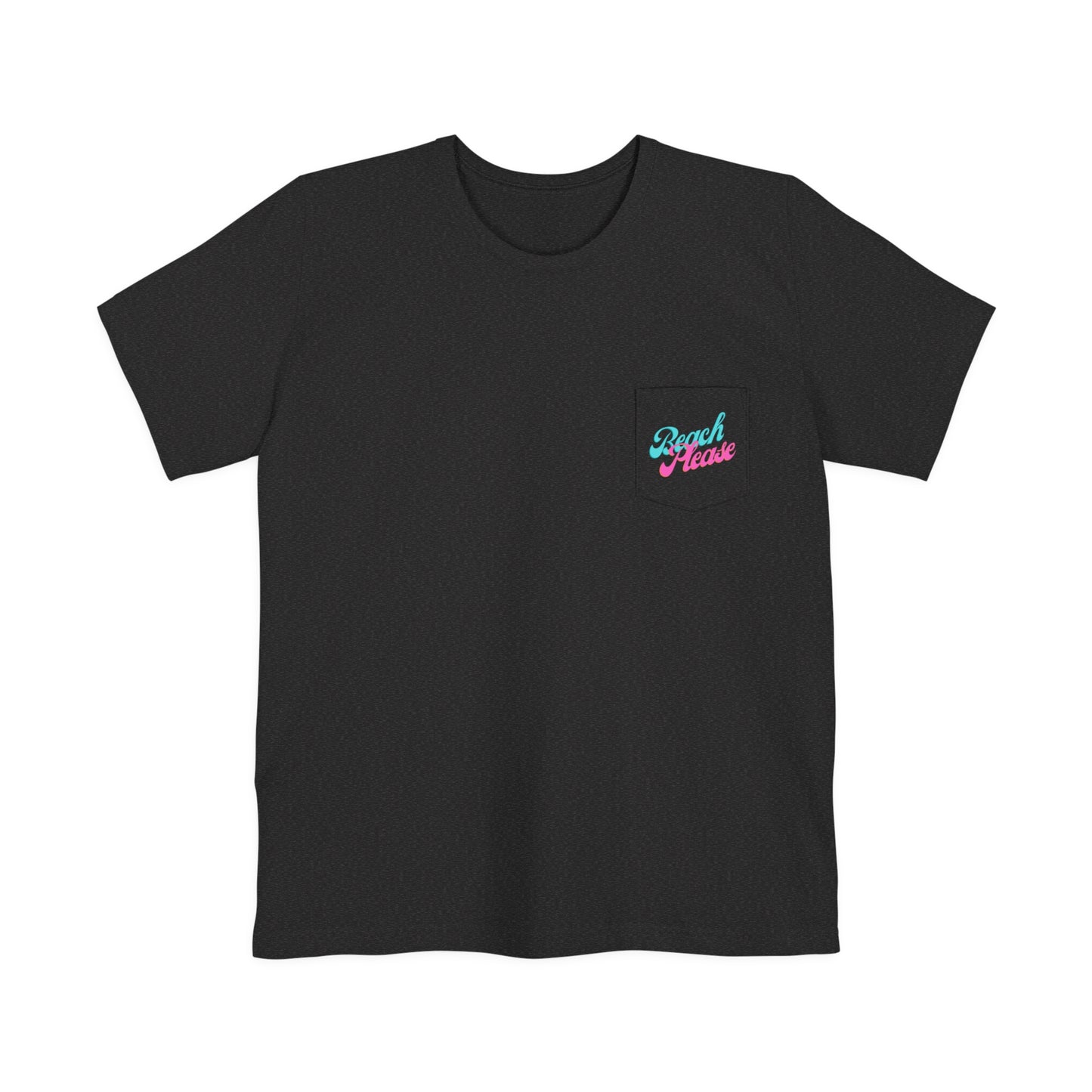 "Beach Please" Flamingo Unisex Pocket Tee