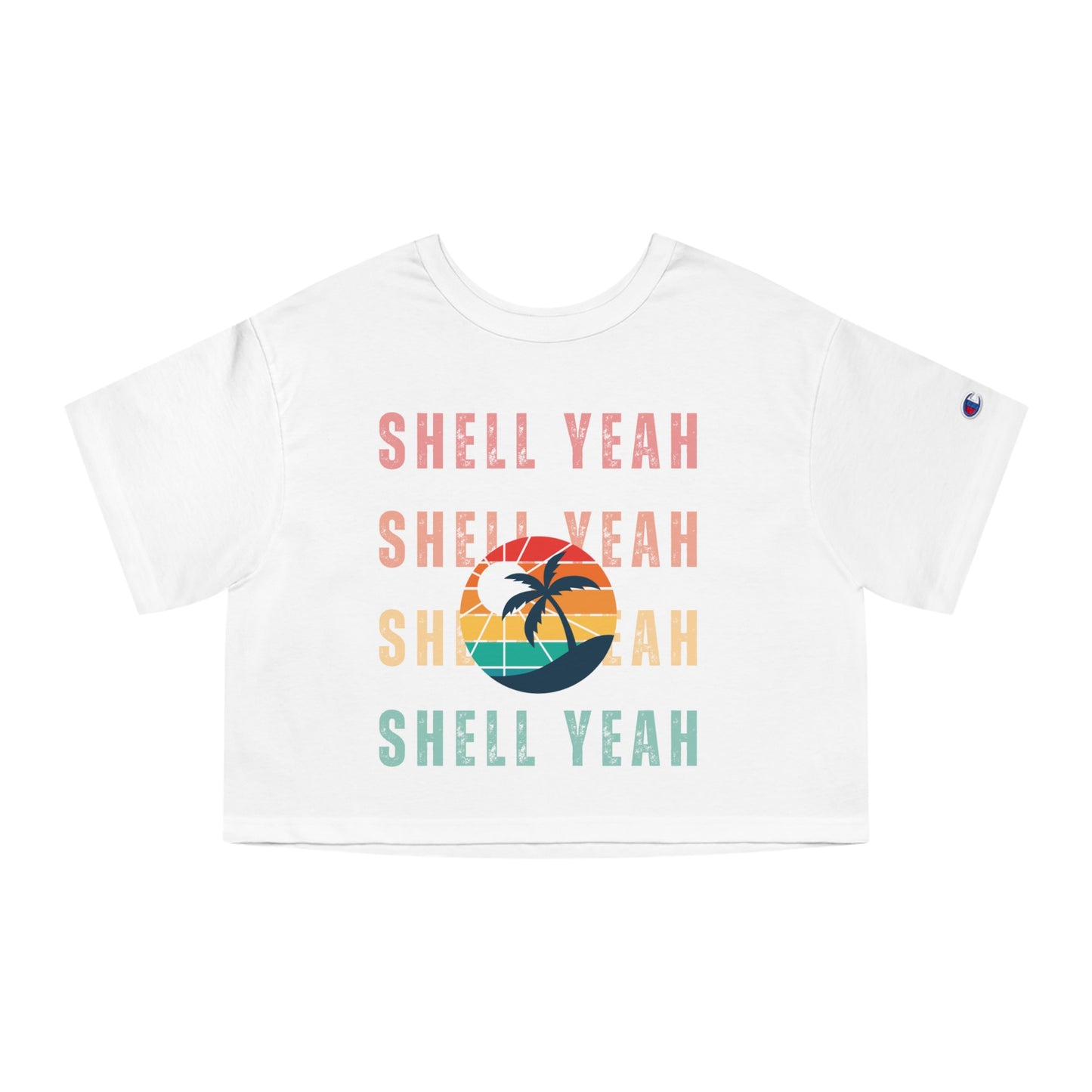 "Shell Yeah" Champion Women's Heritage Cropped T-Shirt