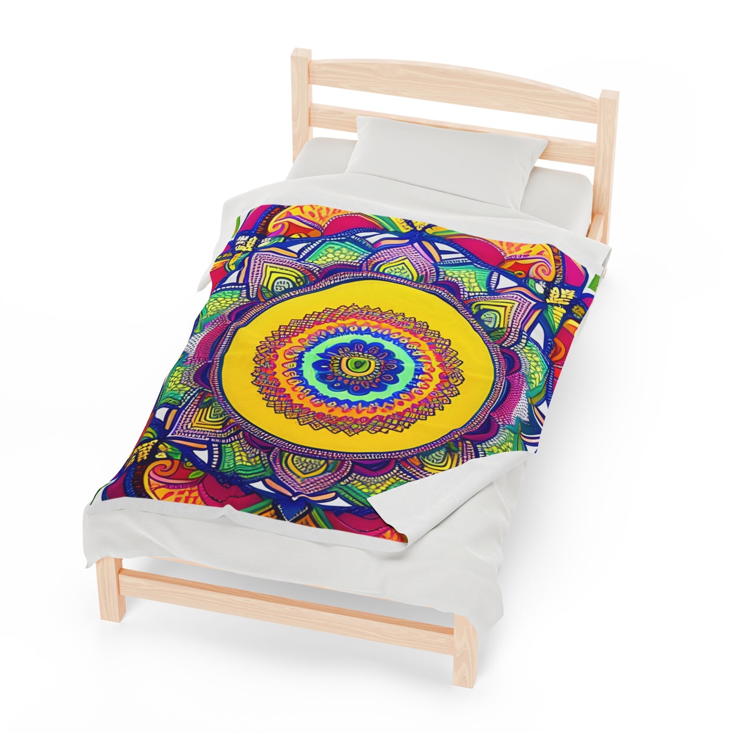 Mandala Velveteen Plush Blanket 50 x 60